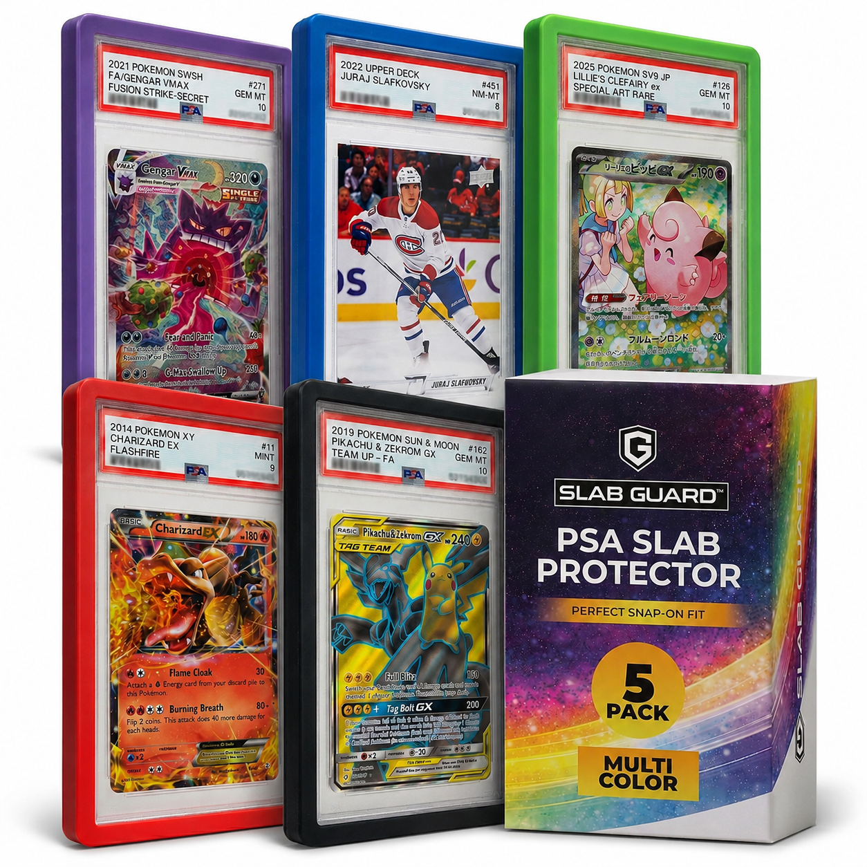 5-Pack Solid SlabGuard ™ | PSA Slab Protector